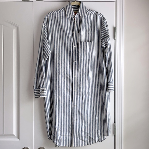 Vince Dresses & Skirts - Vince Long Sleeve Striped Shirt Dress